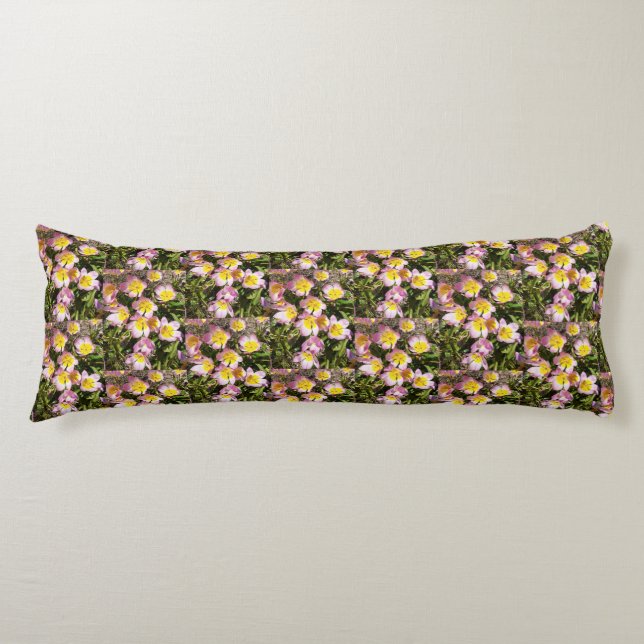 Cojín Flores rosas y amarillas (Anverso)