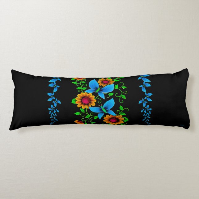 Cojín Flower Doodle Body Pillow (Anverso)