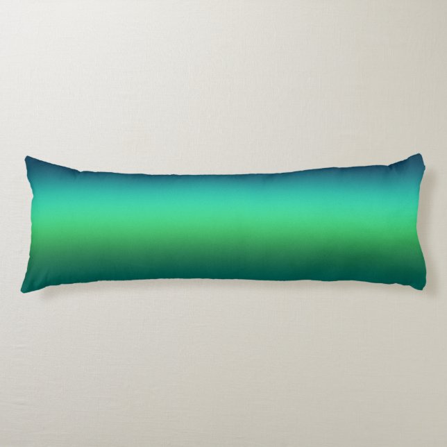 Cojín Fondo abstracto de gradiente verde turquesa modern (Anverso)