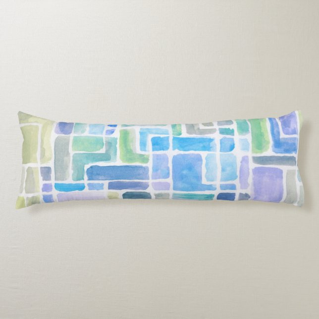 Cojín Fondo pintado extracto de la acuarela (Anverso)