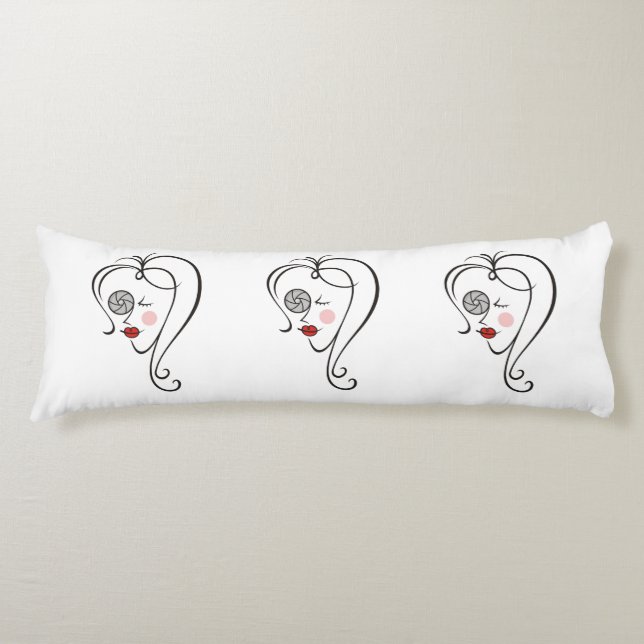 Cojín Fotógrafa femenina (Anverso)