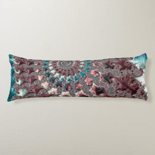 Cojín Fractal espiral bohemiana ecléctica retro Groovy