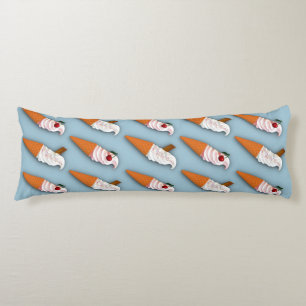 Cojín ¿Fresa o vainilla? Pilar azul corporal