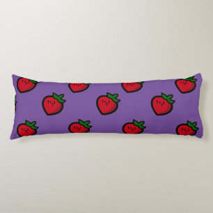 Cojín Fresas de Personalizado rojo curadas para vegetari