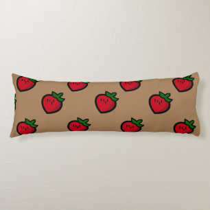 Cojín Fresas de Personalizado rojo curadas para vegetari