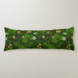 Cojín Fresas silvestres, amarillas y verdes