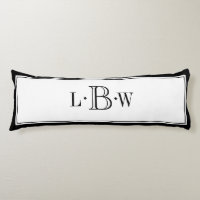 Frontera negra clásica con monograma