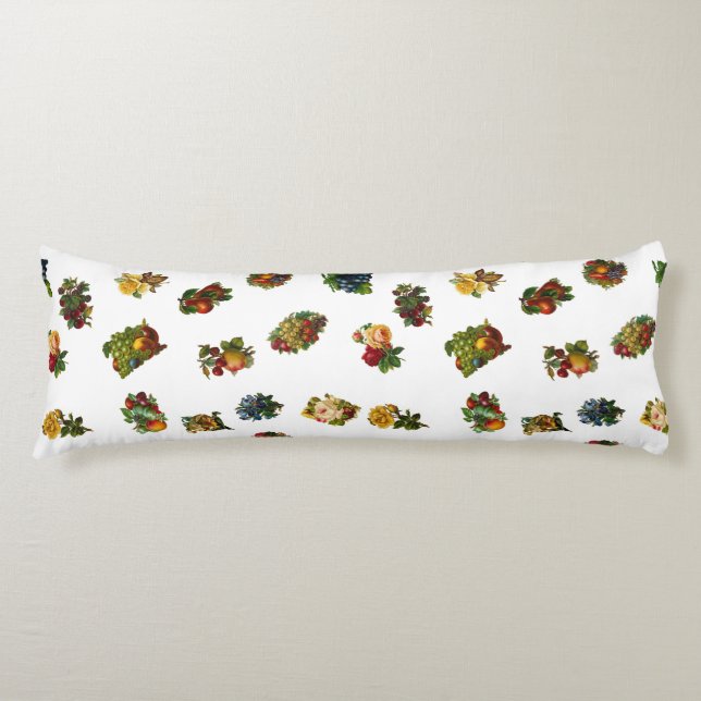 Cojín Frutas y flores de época (Anverso)