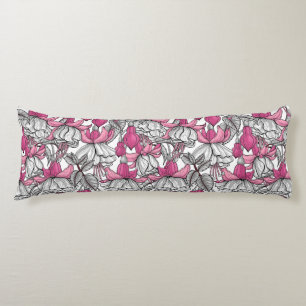 Cojín Fuchsia en blanco y rosa