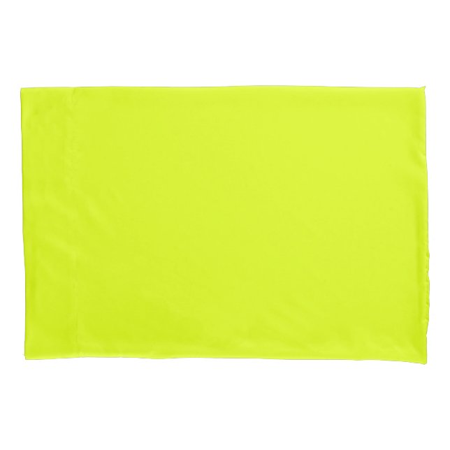 Cojín Funda de almohada amarilla chartreuse (Anverso)