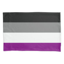 Funda de almohada asexual de la bandera