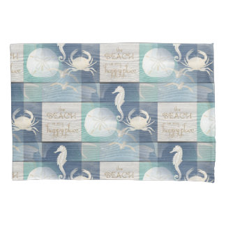 Cojín Funda de almohada azul del mar de la aguamarina