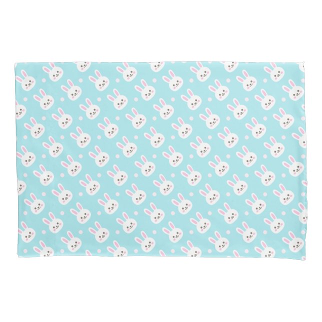 Cojín Funda de almohada blanca linda de Pascua el | del (Anverso-izquierdo)