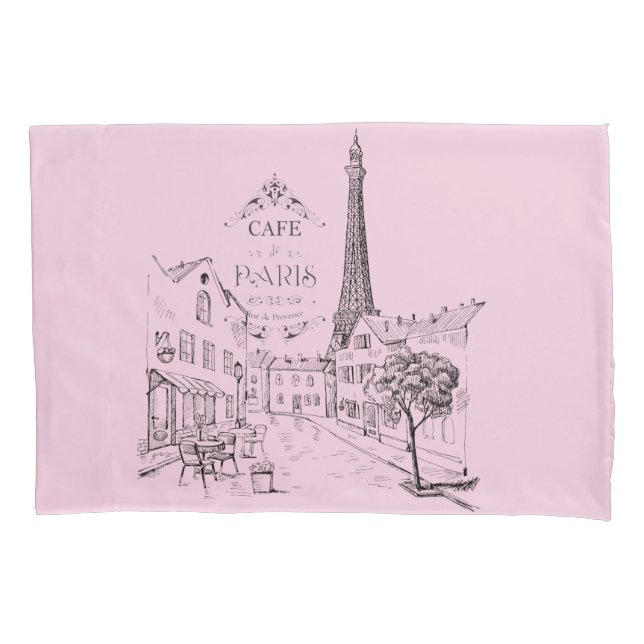 Cojín Funda de Almohada Café París (Anverso)