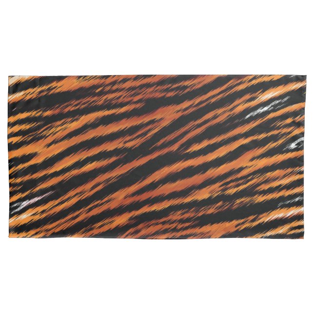 Cojín Funda de Almohada con Estampado de Rayas de Tigre  (Anverso-izquierdo)