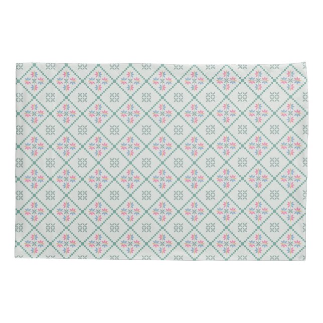 Cojín Funda de almohada con un patrón geométrico simple (Reverso)