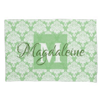 Funda de almohada de amortiguador verde sabio con