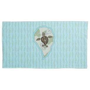 Cojín Funda de almohada de Callie la tortuga marina