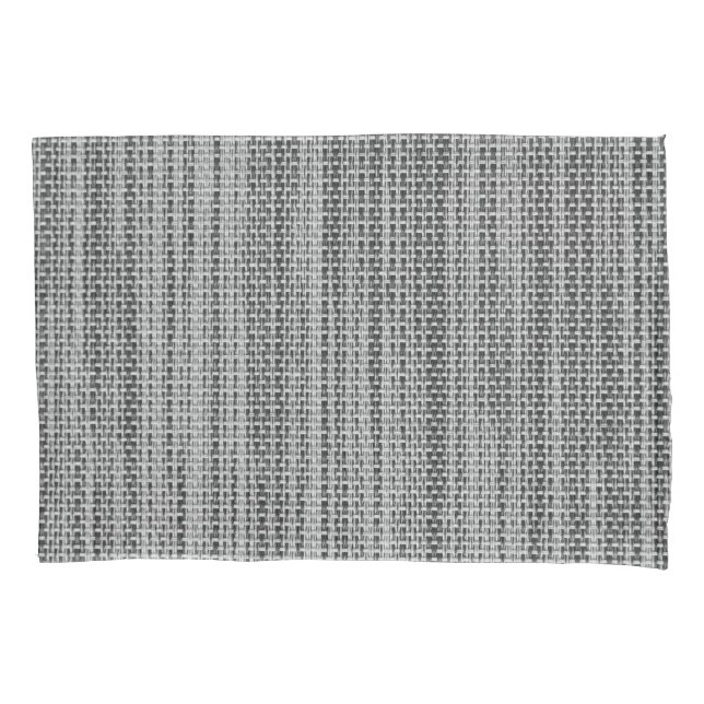 Cojín Funda de almohada de diseño de tela gris falsa (Anverso)