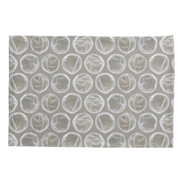 Cojín funda de almohada de envoltura de burbujas (Reverso)