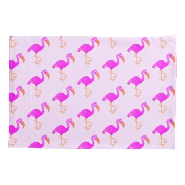 Cojín Funda de Almohada de Flamencos (Reverso)