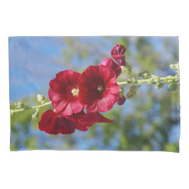 Cojín Funda de almohada de Hollyhocks