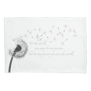 Cojín Funda de almohada de inspiración de diente de león