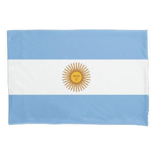 Cojín Funda de almohada de la bandera de la Argentina
