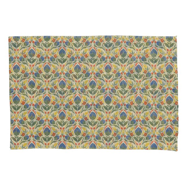 Cojín Funda de almohada de la hoja de patrimonio botánic (Anverso-izquierdo)