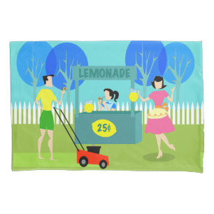 Cojín funda de almohada de la lemonada infantil Retro