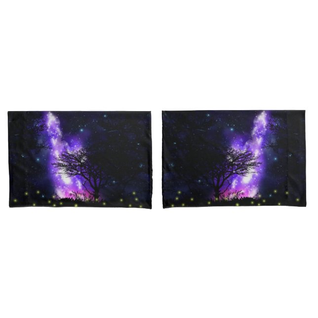Cojín Funda de almohada de la vía láctea mágica (Anverso - Set)