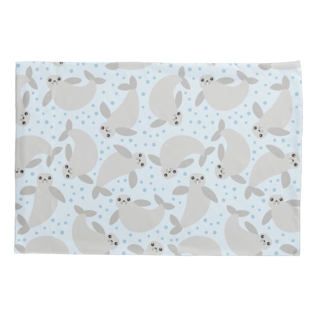 Cojín funda de almohada de manatí funda (Reverso)