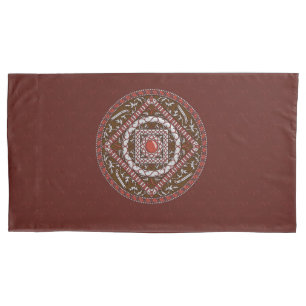 Cojín Funda de almohada de mandala de Aries