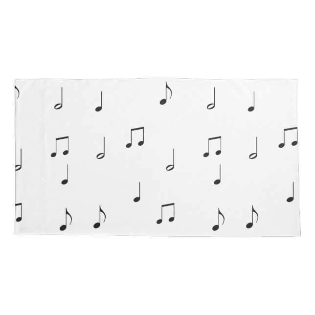 Cojín Funda de Almohada de Notas Musicales (Reverso)