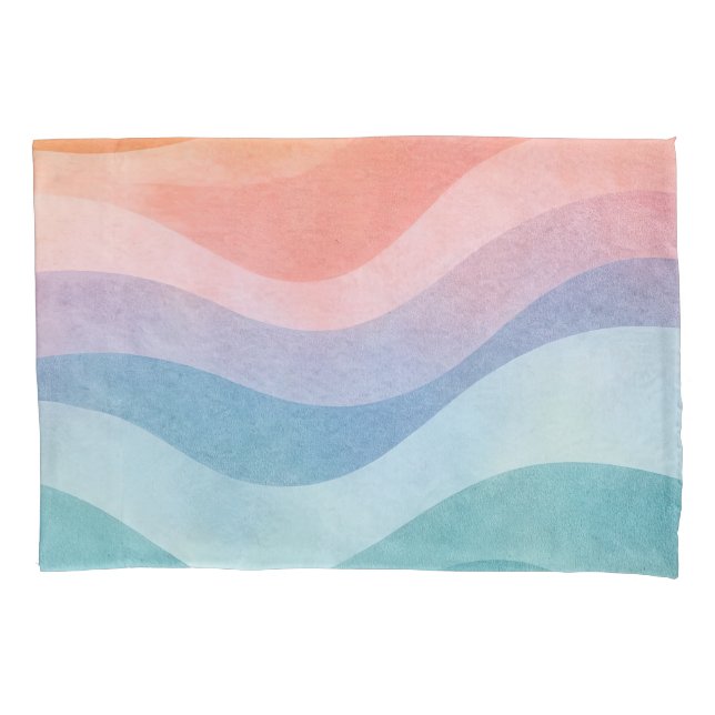 Cojín Funda de Almohada de Onda Neutral Moderna • Hogar  (Anverso)