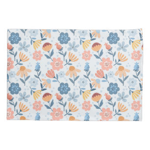 Cojín Funda de almohada de patrón floral lúdico