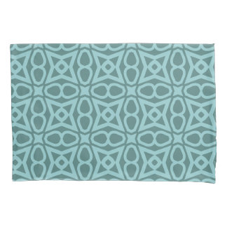 Cojín Funda de almohada de patrón geométrico verde azula