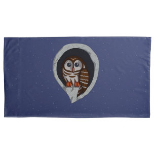 Cojín Funda de almohada de Selene el búho