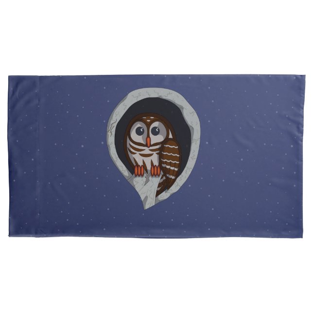 Cojín Funda de almohada de Selene el búho (Anverso)