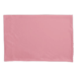 Cojín Funda de almohada de tamaño estándar rosa rojizo
