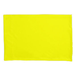 Cojín Funda de almohada de tamaño simple amarillo limón