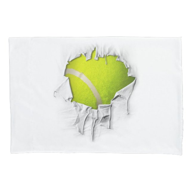 Cojín Funda de almohada de tenis rota (Anverso)
