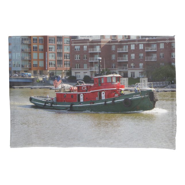 Cojín Funda de almohada de Wisconsin (Anverso)