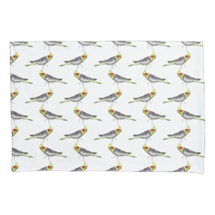 Cojín Funda de almohada del frenesí del Cockatiel (elija