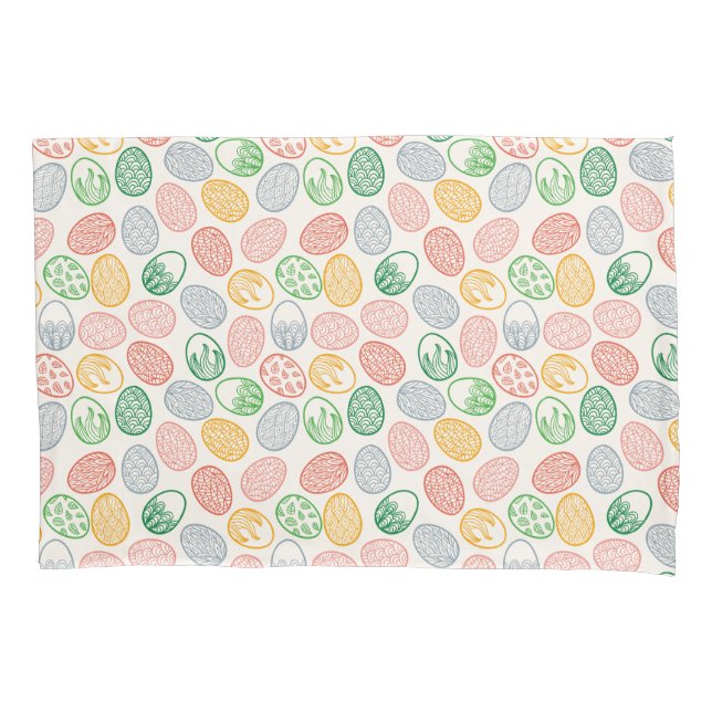 Cojín Funda de almohada del modelo el | de los huevos de (Anverso-izquierdo)