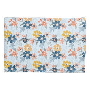 Cojín Funda de almohada del patrón de flor inspirado en 