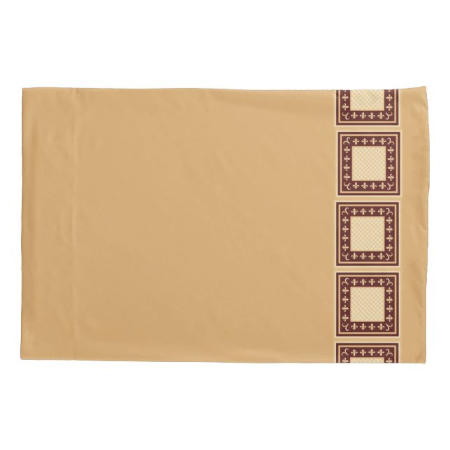 Cojín Funda de almohada dorada reversible (Reverso)