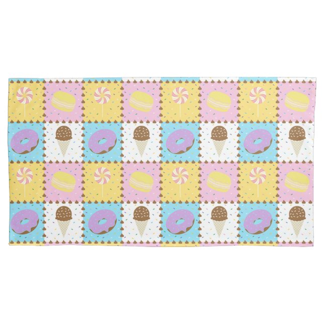 Cojín Funda de Almohada Dulces Antojos (Anverso)