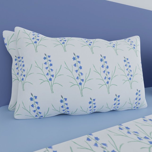 Cojín Funda de almohada estándar blanca de campanillas a (Subido por el creador)