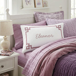 Cojín Funda de almohada estándar con monograma de clave 